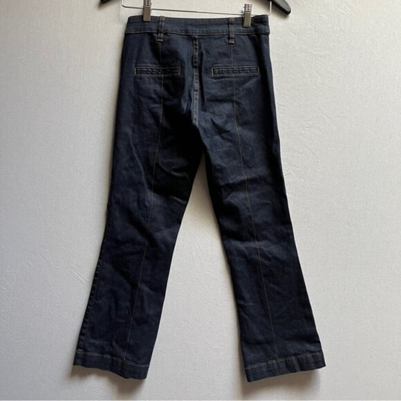 Club Monaco bootcut cropped denim jeans Sz 00 - Picture 2 of 11